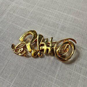 Vintage Curse Word Symbols Brooch